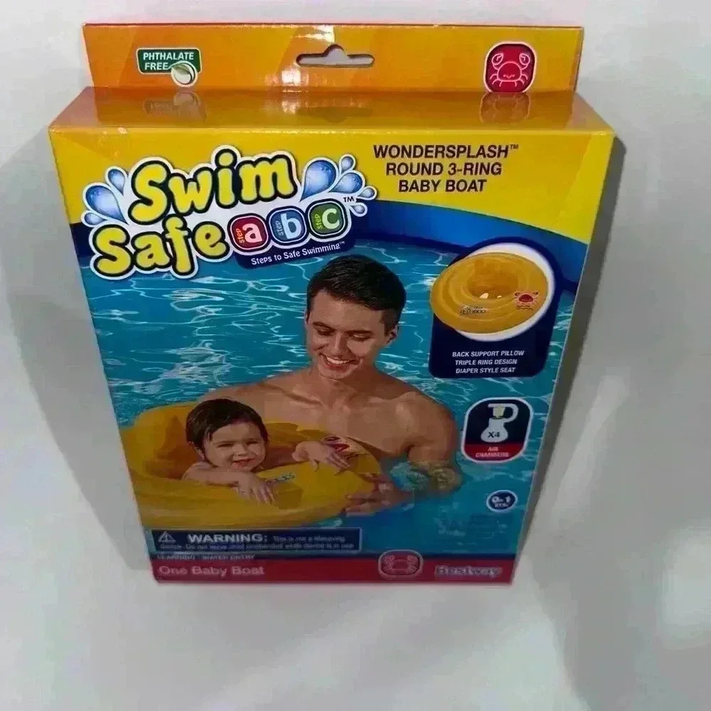 NEW! Swim Safe Wondersplash Round 3-Ring Baby Float/25.2
